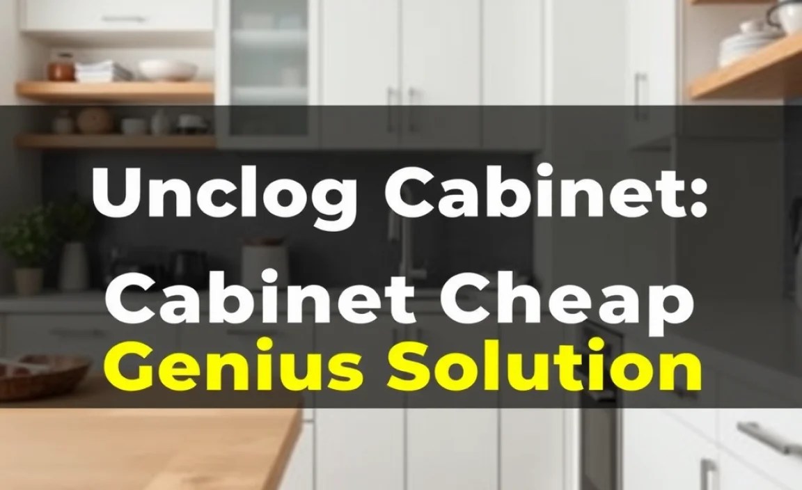 Unclog Cabinet Cheap: Genius Solution