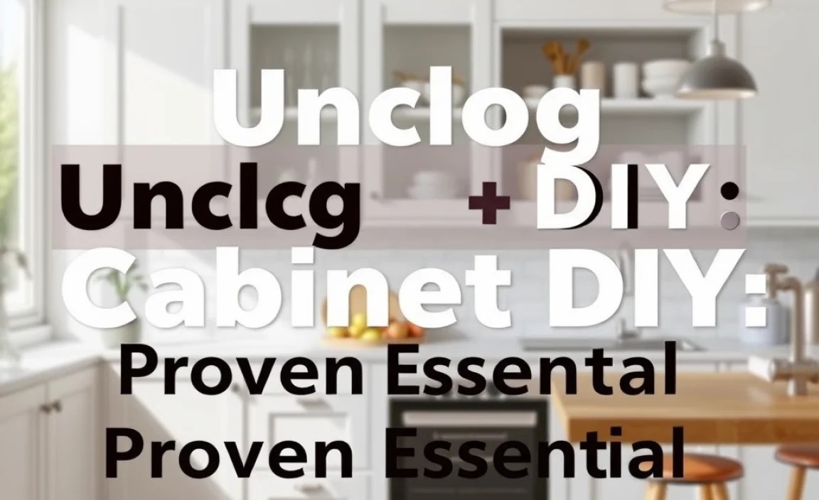 Unclog Cabinet DIY: Proven Essential