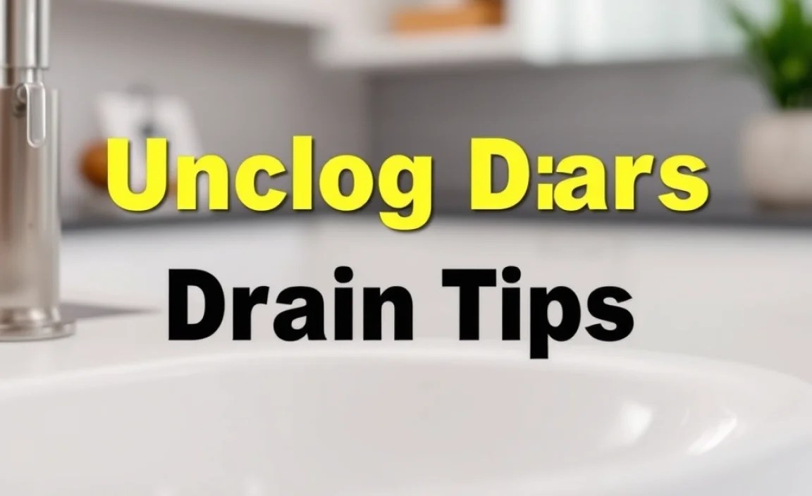 Unclog Drain Tips: Genius & Effortless
