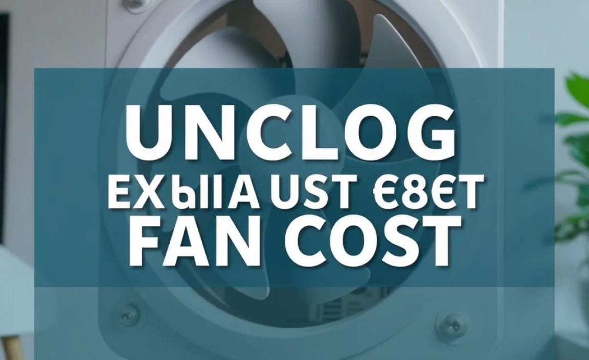 Unclog Exhaust Fan Cost: Essential Guide