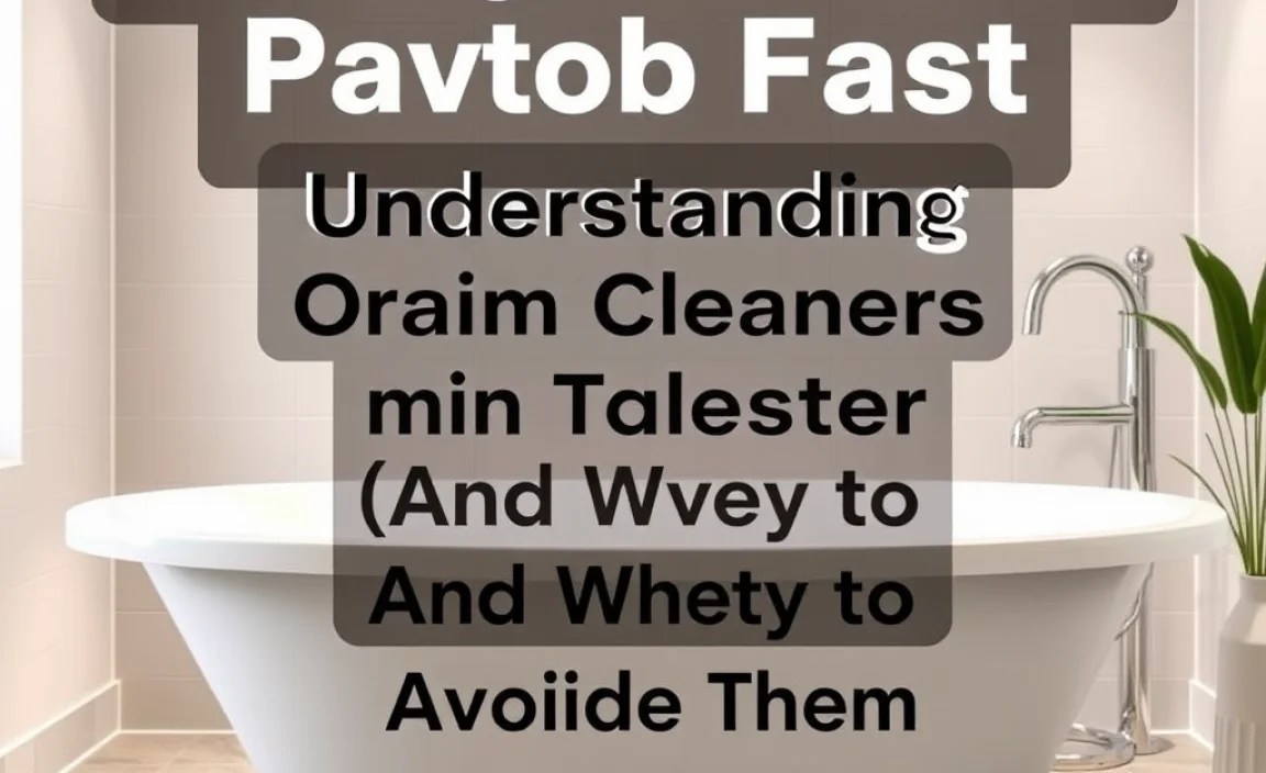 Understanding Chemical Drain Cleaners (And Why to Avoid Them)
