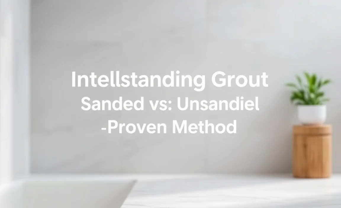 Understanding Grout Types: Sanded vs. Unsanded