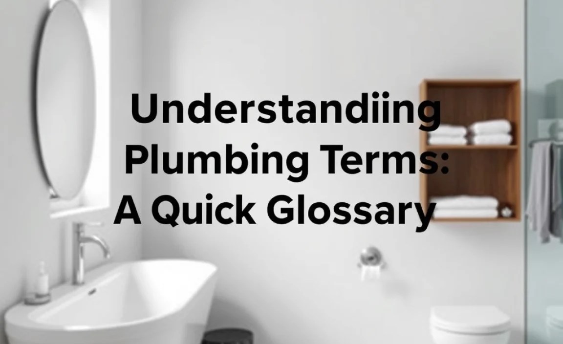 Understanding Plumbing Terms: A Quick Glossary
