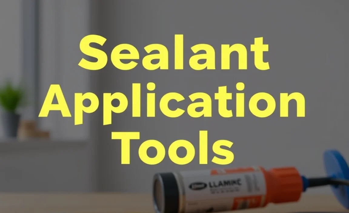 Understanding Sealant Application Tools