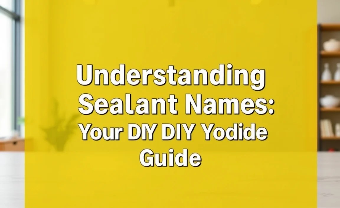 Understanding Sealant Names: Your DIY Decoding Guide