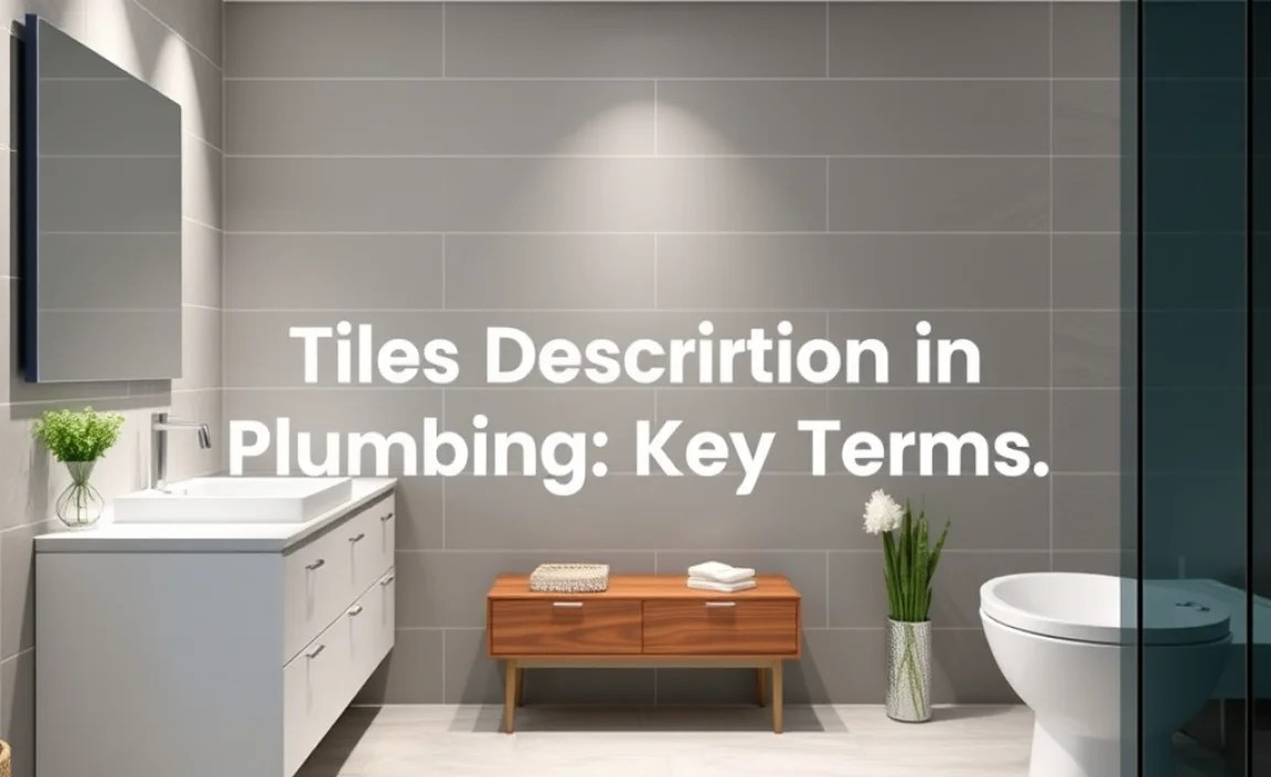 Understanding &ldquo;Tiles Description in Plumbing&rdquo;: Key Terms