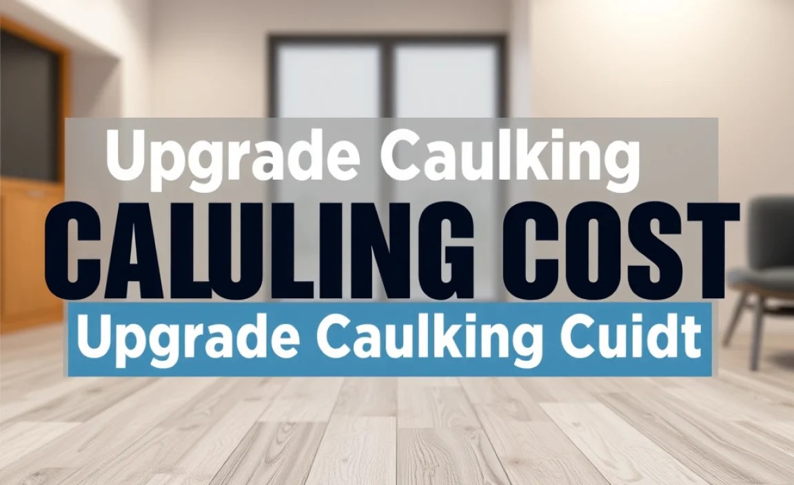 Upgrade Caulking Cost: Essential Budgeting Guide