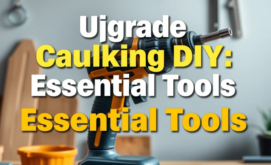 Upgrade Caulking DIY: Essential Tools