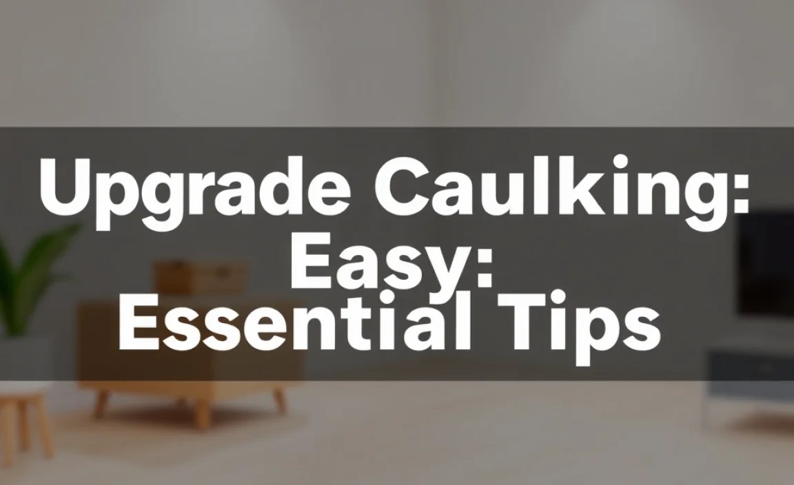 Upgrade Caulking Easy: Essential Tips
