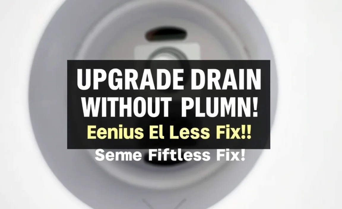 Upgrade Drain Without Plumber: Genius Effortless Fix!
