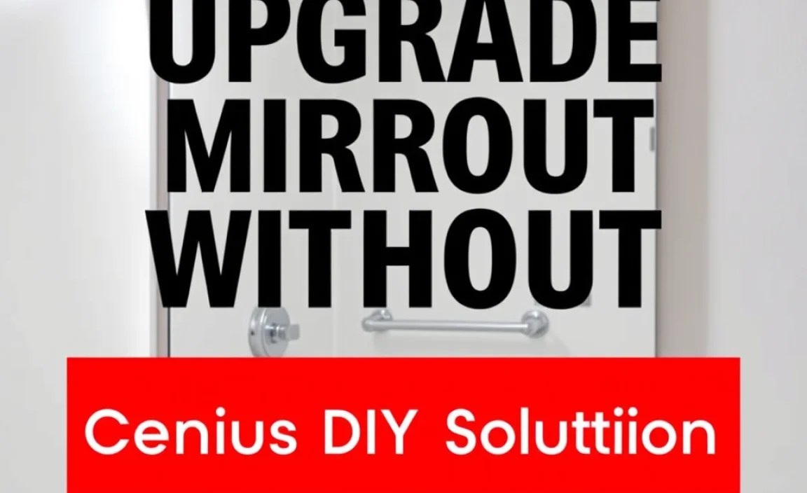 Upgrade Mirror Without Plumber: Genius DIY Solution