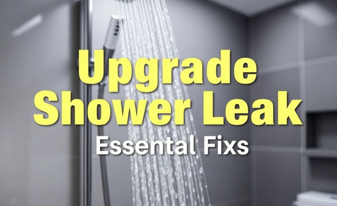 Upgrade Shower Leak: Essential Fixes
