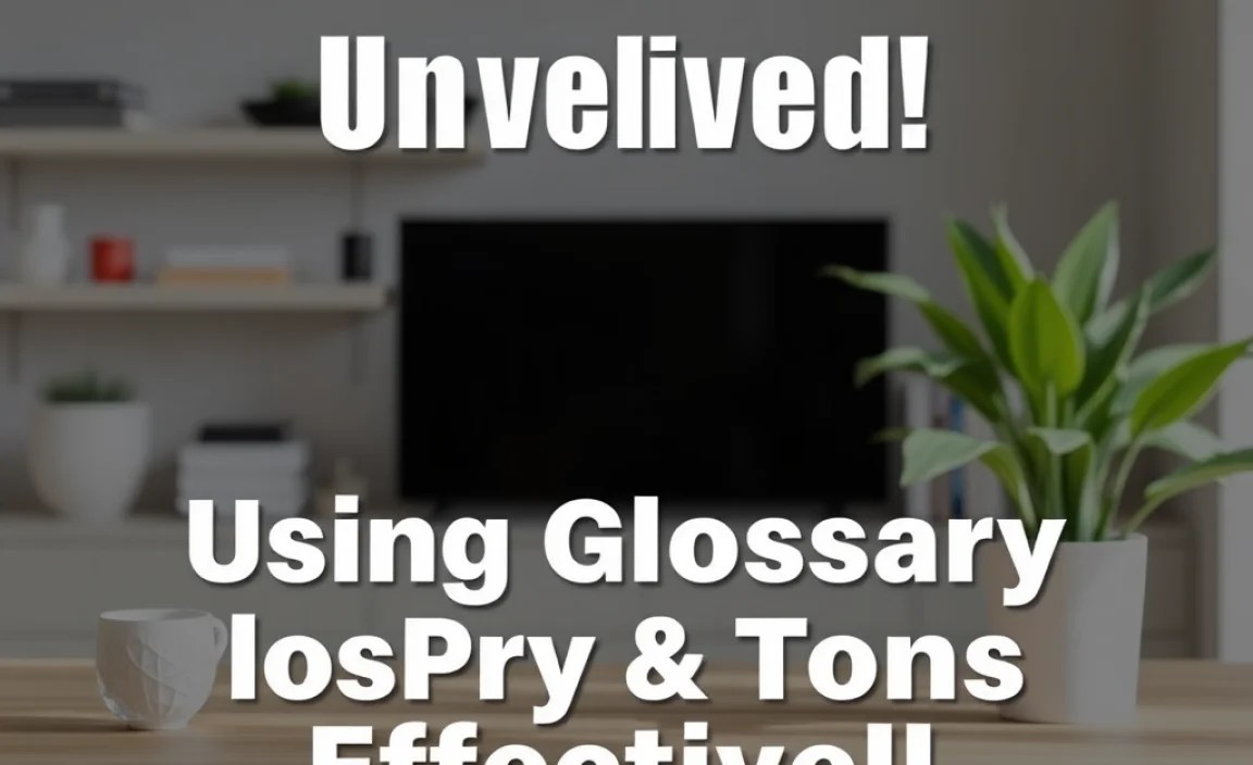 Using Glossary Terms Effectively