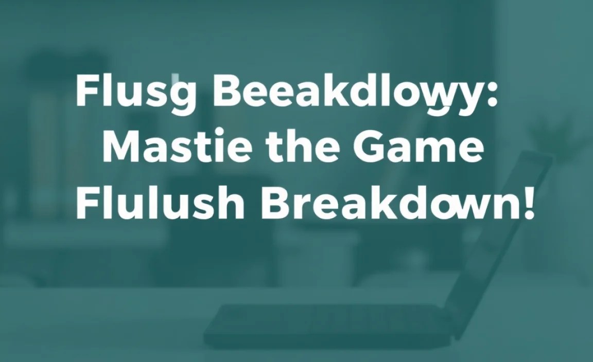 Using Technology in Flush Breakdown