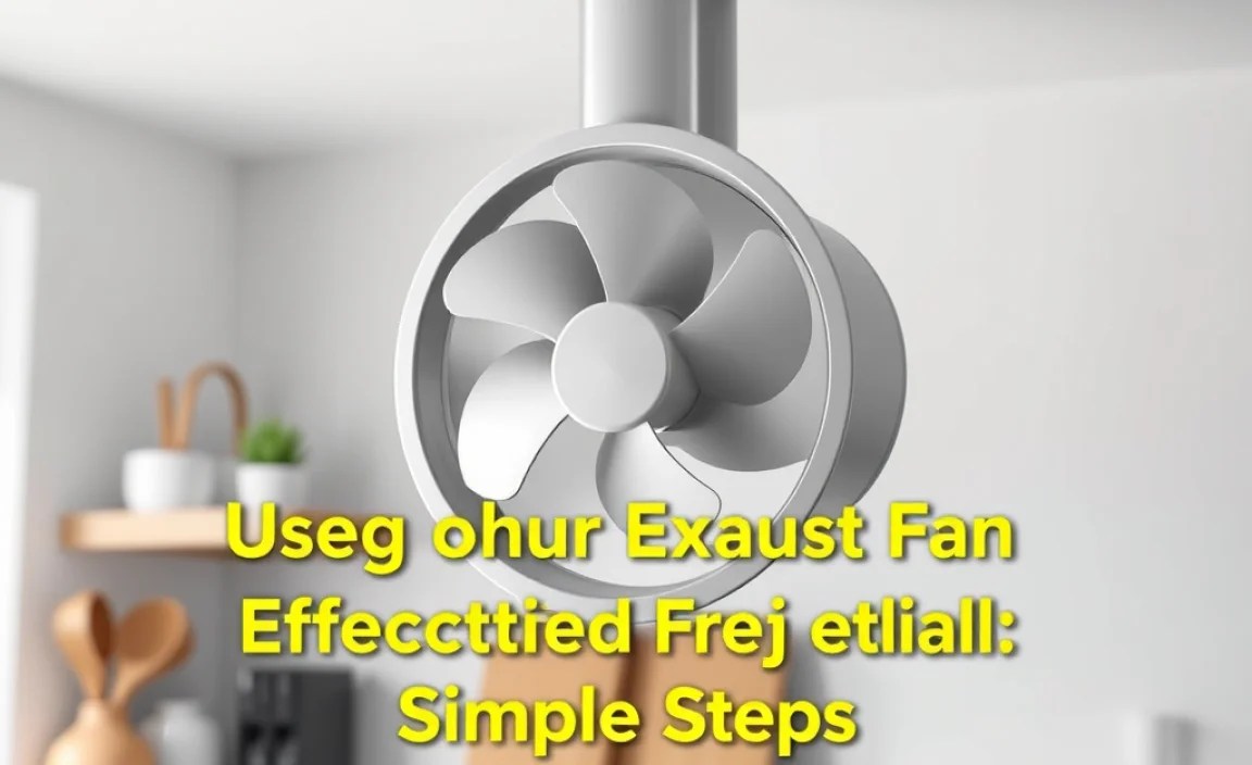 Using Your Exhaust Fan Effectively: Simple Steps