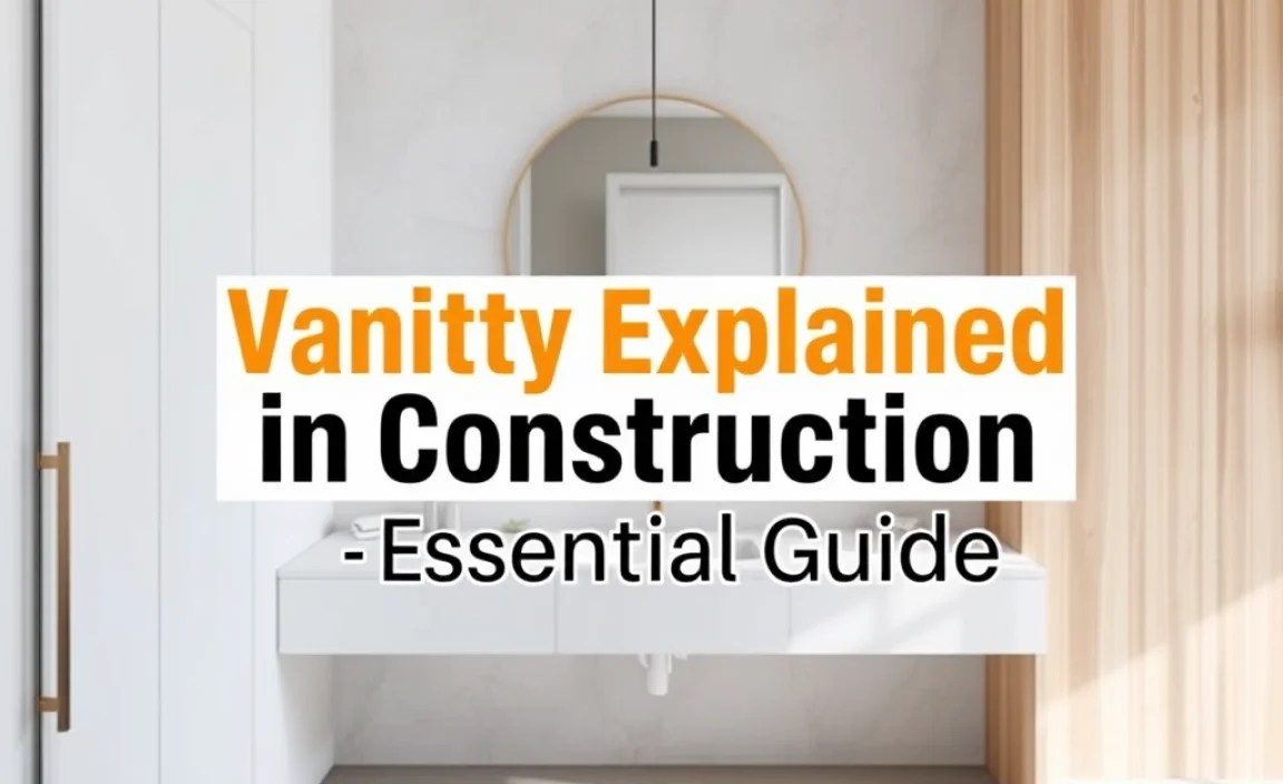 Vanity Explained in Construction: Essential Guide
