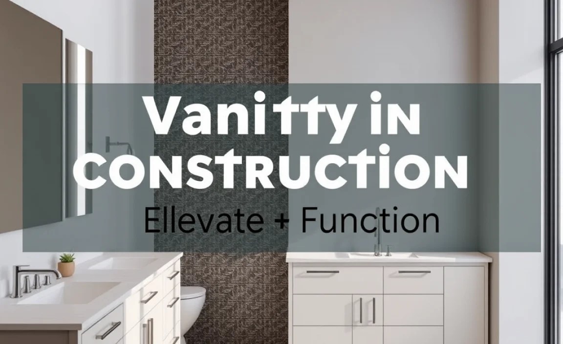 Vanity in Construction: Elevate Style & Function!