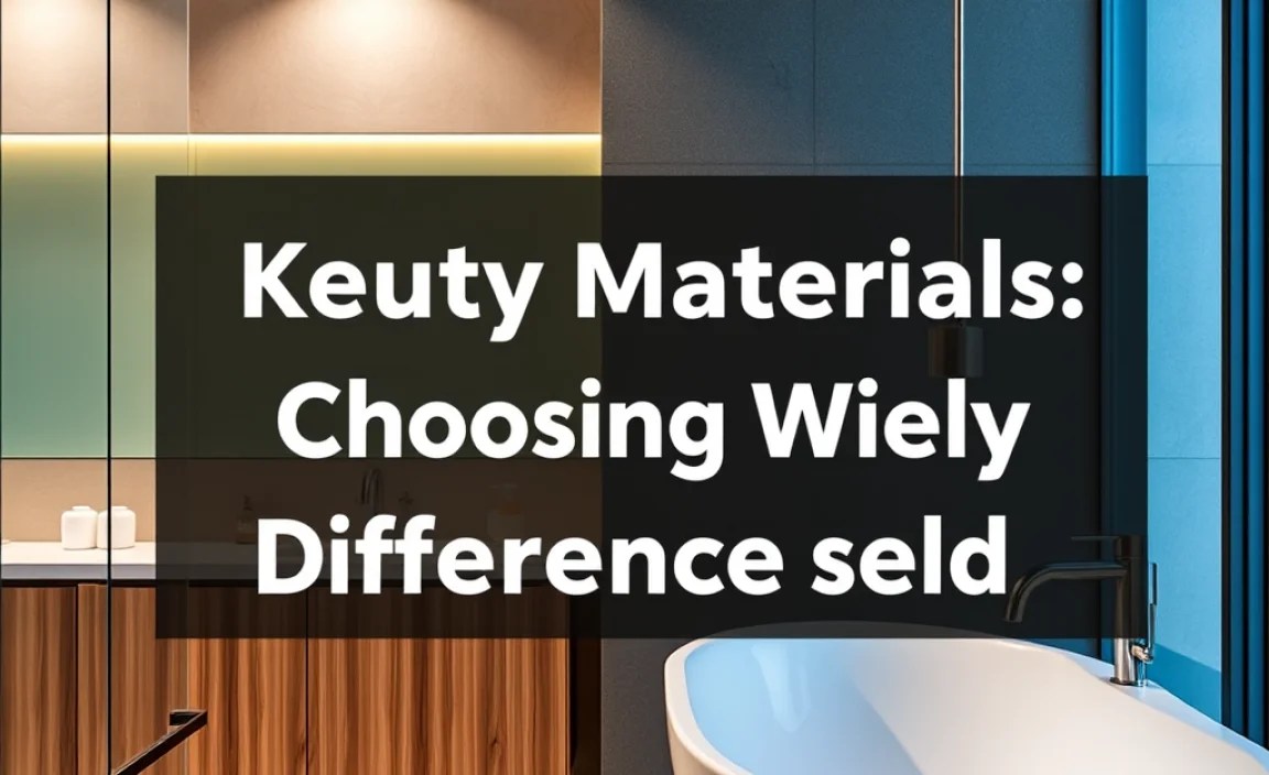 Vanity Materials: Choosing Wisely