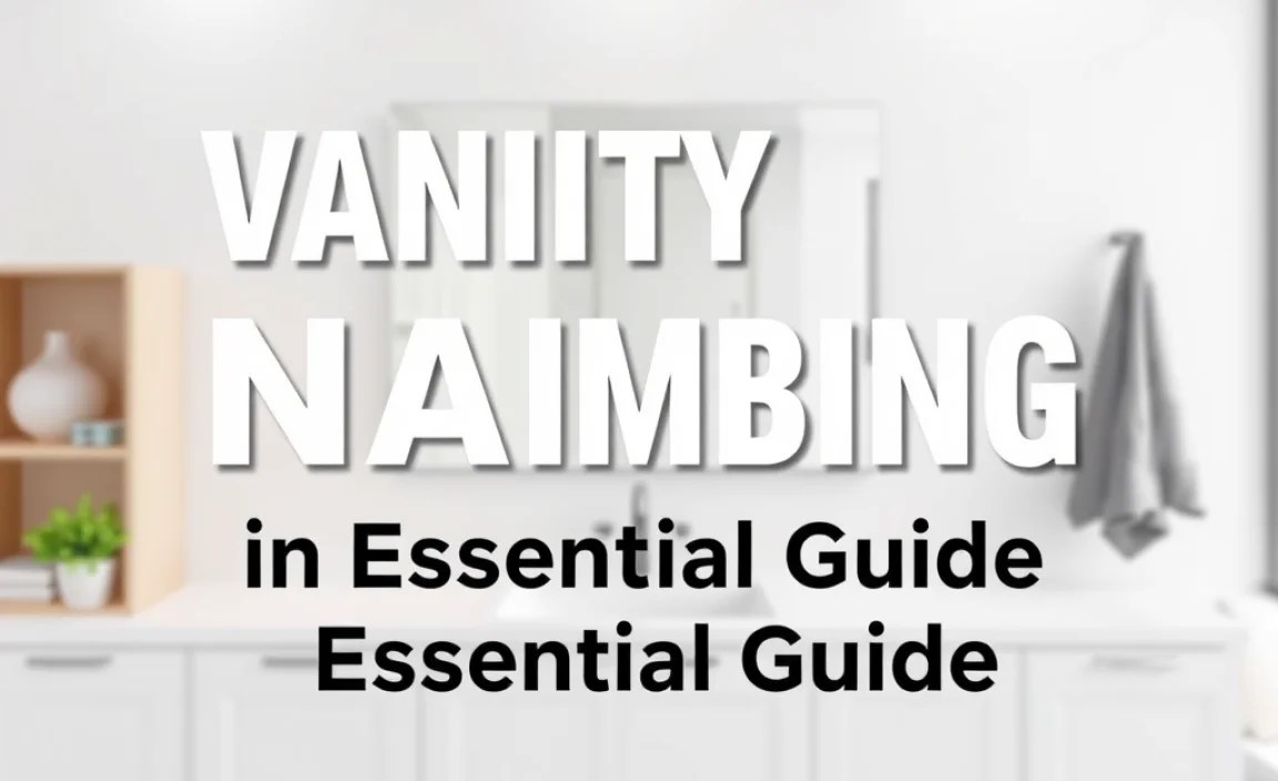 Vanity Naming in Plumbing: Essential Guide