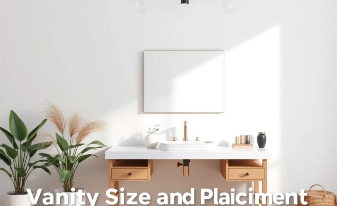 Vanity Size and Placement Cheat Sheet
