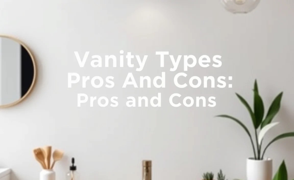 Vanity Types at a Glance: Pros and Cons Table