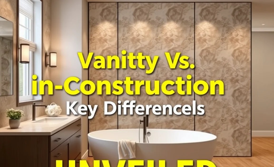 Vanity Vs. In-Construction: Key Differences Unveiled