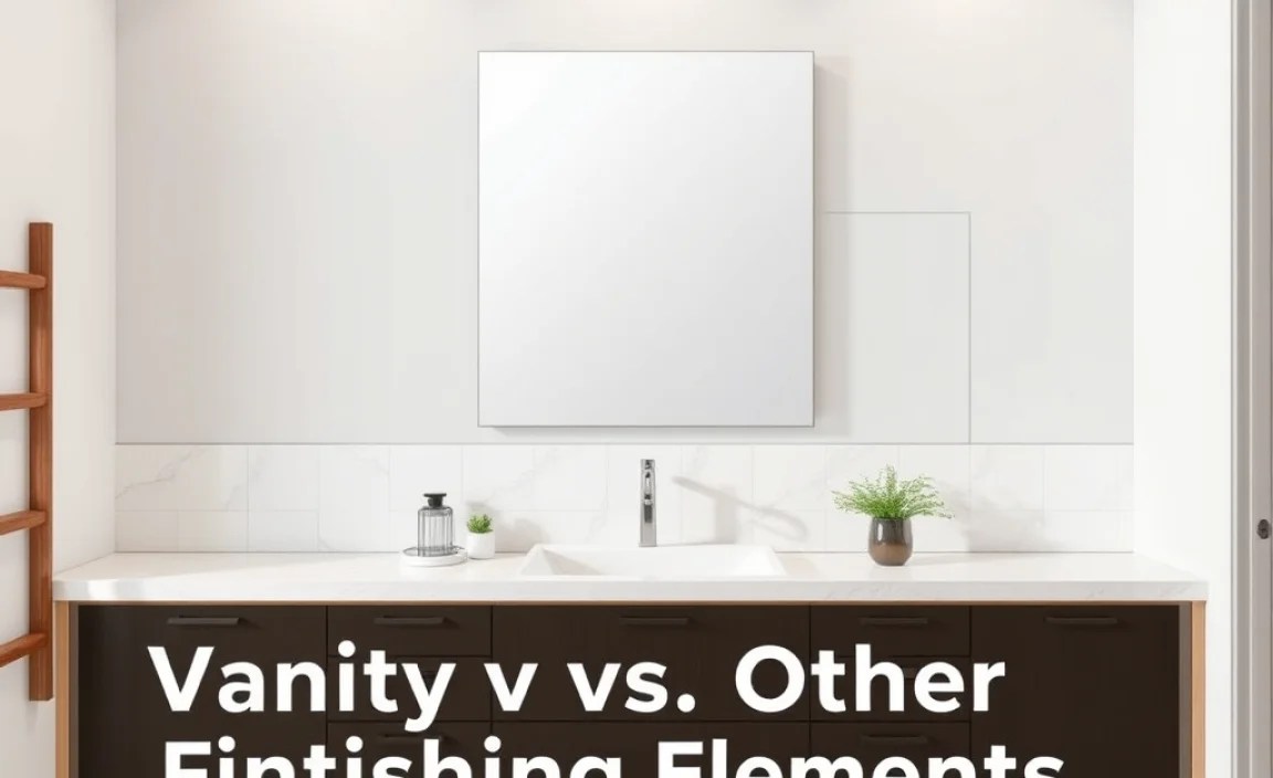 Vanity vs. Other Finishing Elements