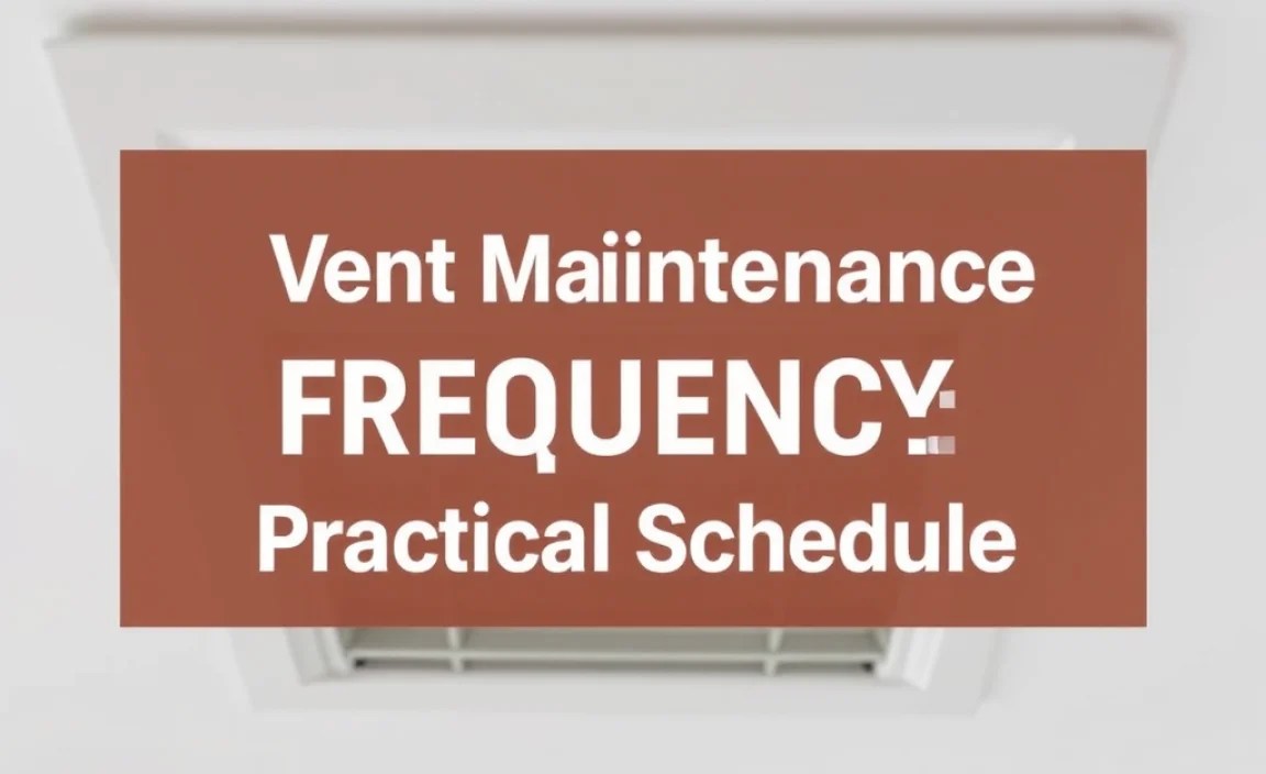 Vent Maintenance Frequency: A Practical Schedule
