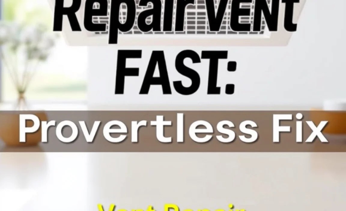 Vent Repair Materials Comparison