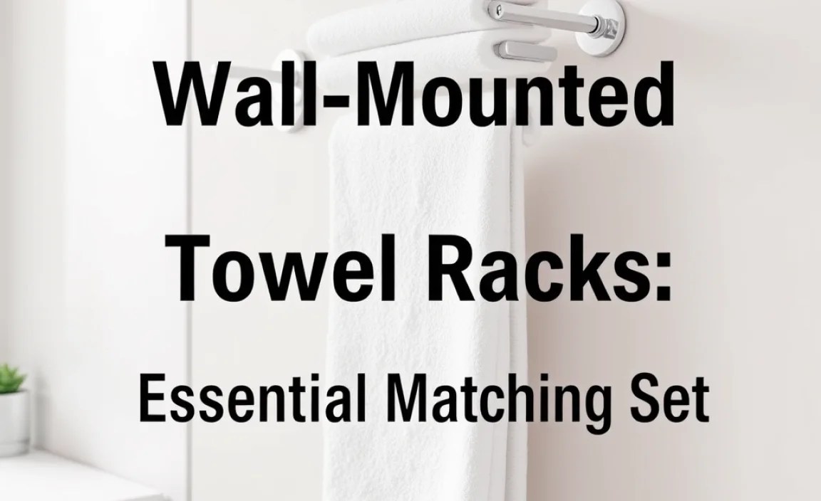 Wall-Mounted Towel Racks: Essential Matching Set