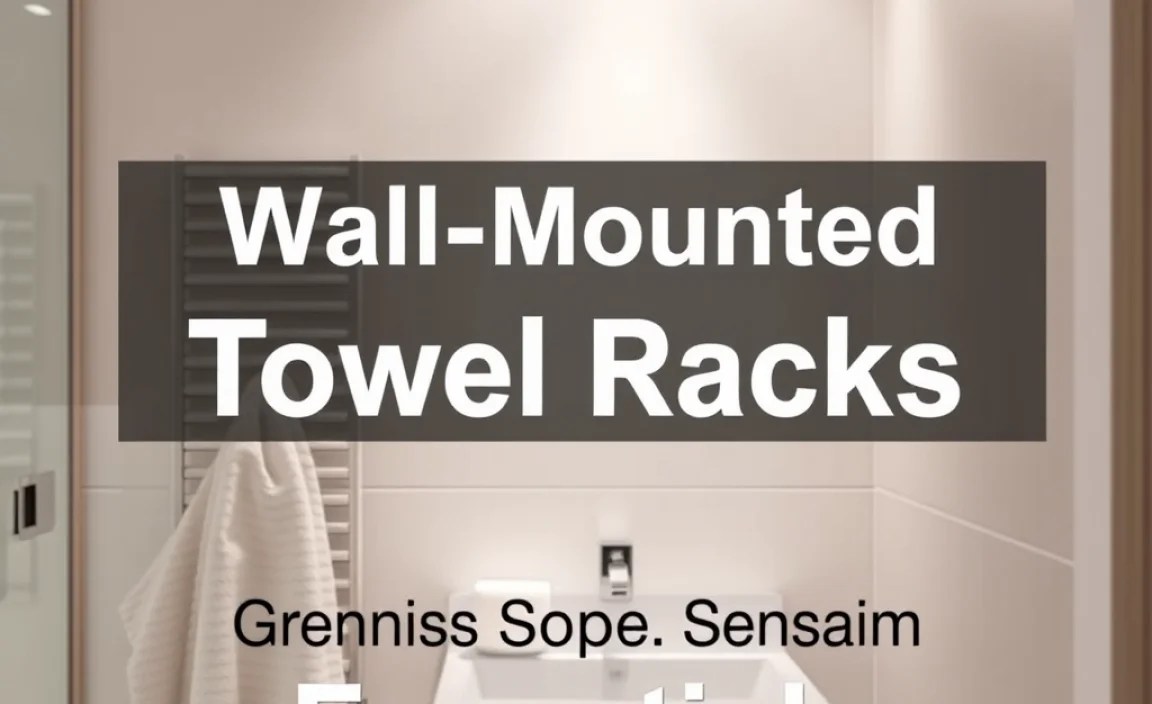 Wall-Mounted Towel Racks: Genius Space-Saving Essentials