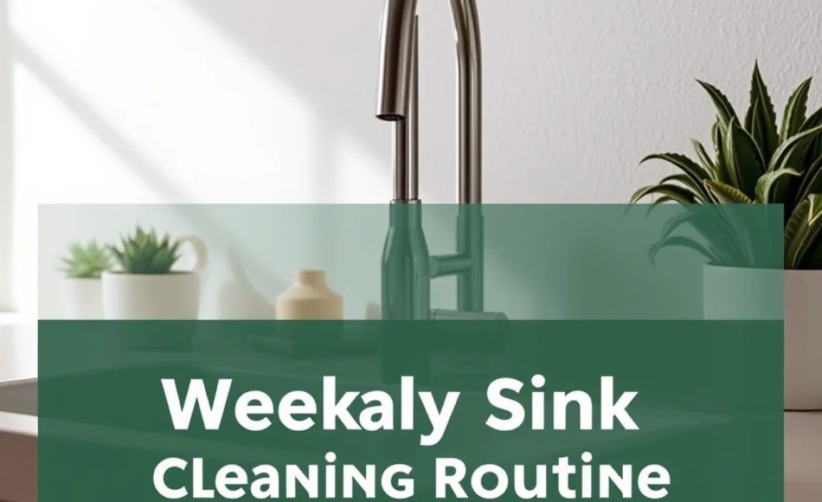 Weekly Sink Cleaning Routine