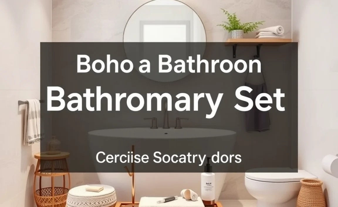 What is a Boho Bathroom Accessory Set and Why Does it Save Space?