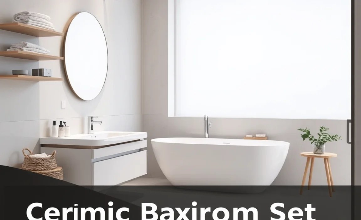 What is a Premium Ceramic Bathroom Set?