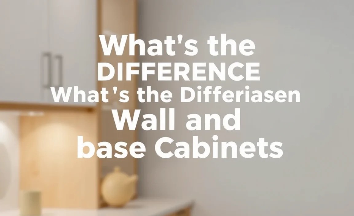 What’s the Difference Between Wall and Base Cabinets?