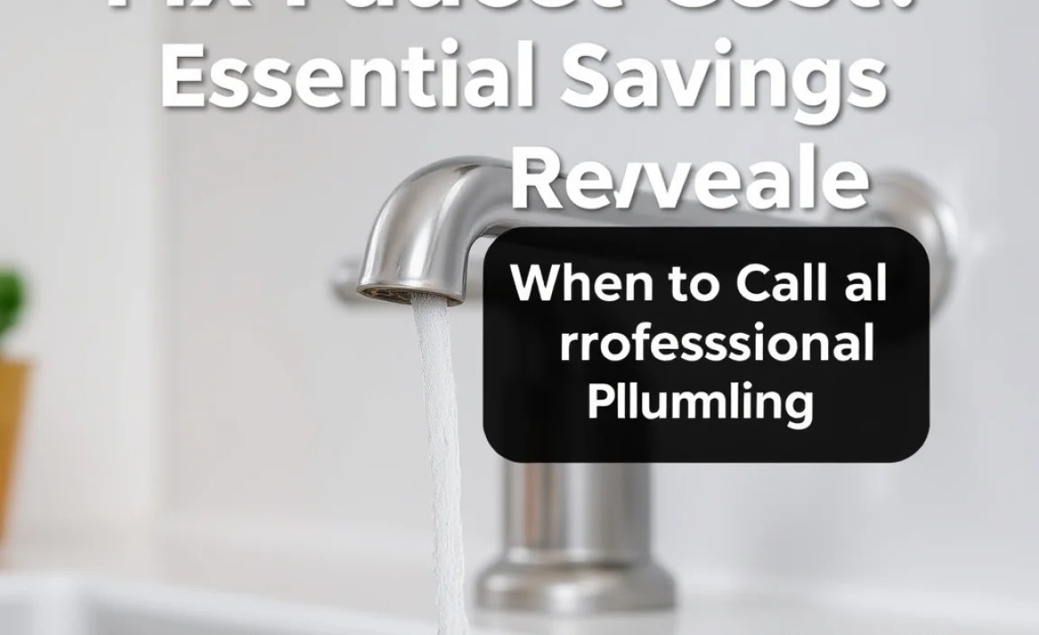 When to Call a Professional Plumber