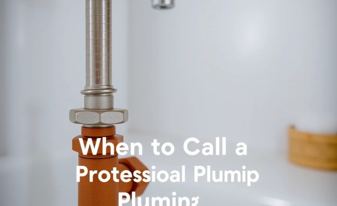When to Call a Professional Plumber