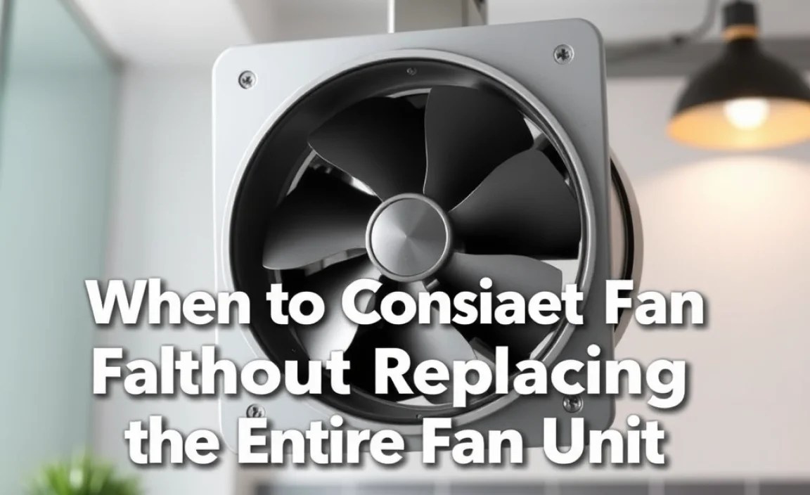 When to Consider Replacing the Entire Fan Unit