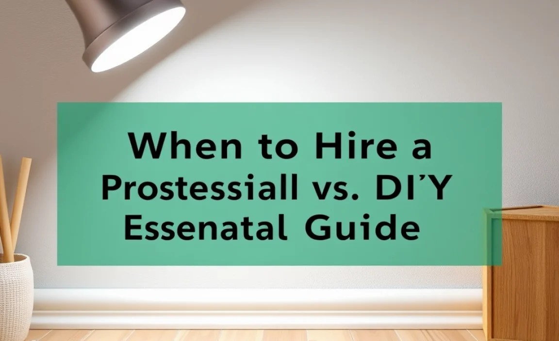 When to Hire a Professional vs. DIY