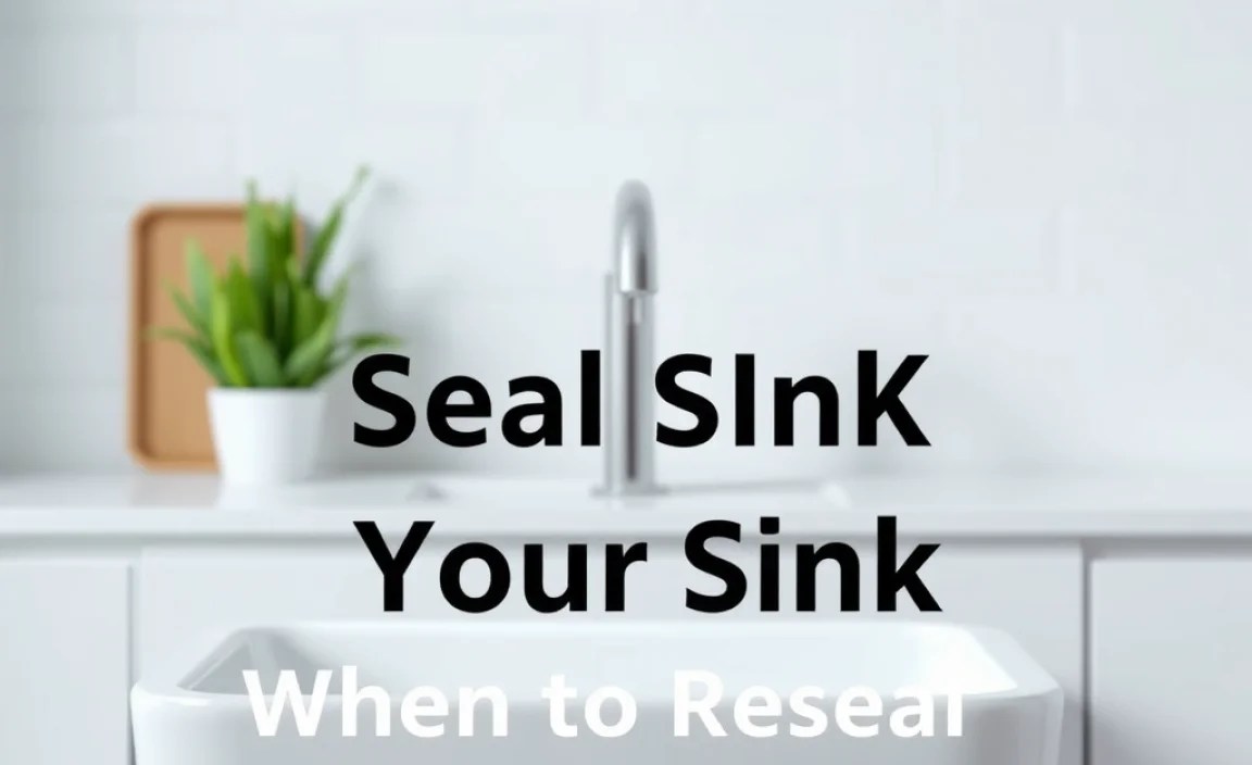 When to Re-Seal Your Sink