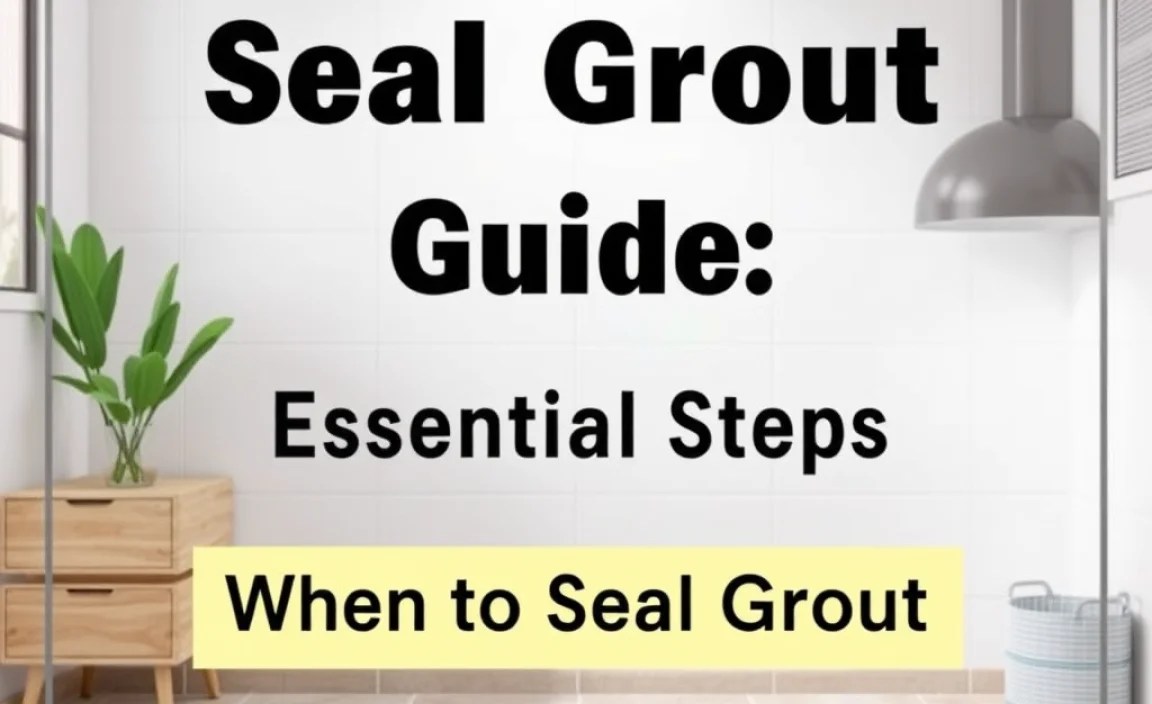 When to Seal Grout