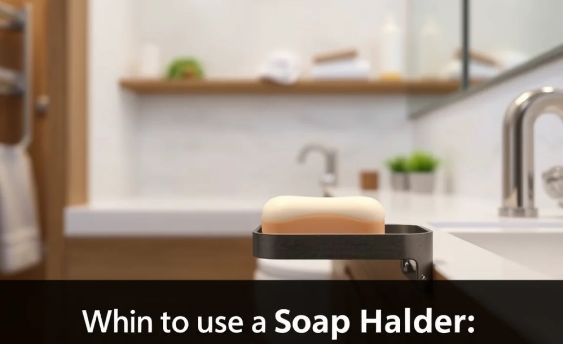 When to Use a Soap Holder: Practical Applications