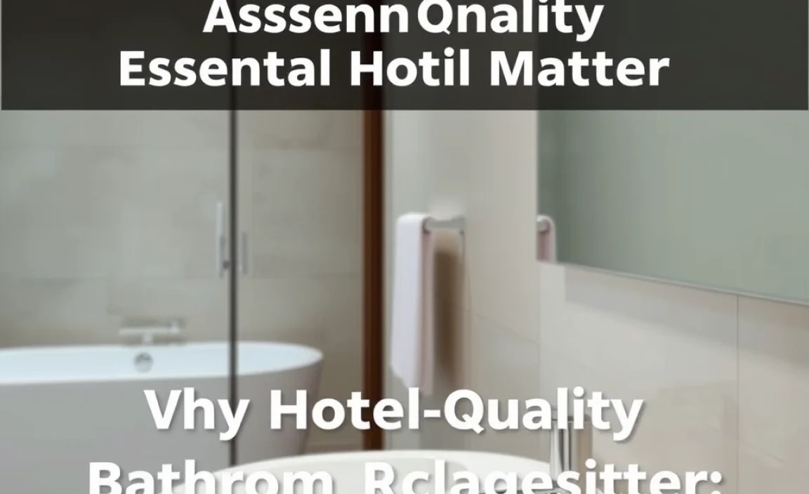 Why Hotel-Quality Bathroom Accessories Matter