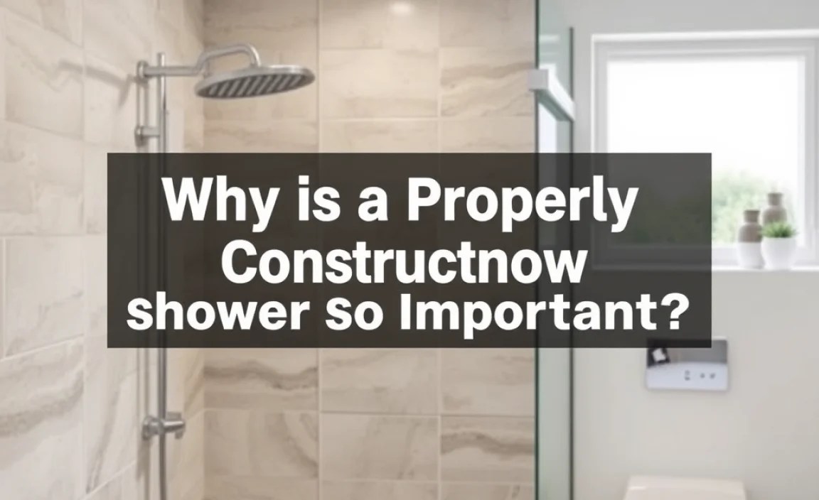 Why is a Properly Constructed Shower So Important?
