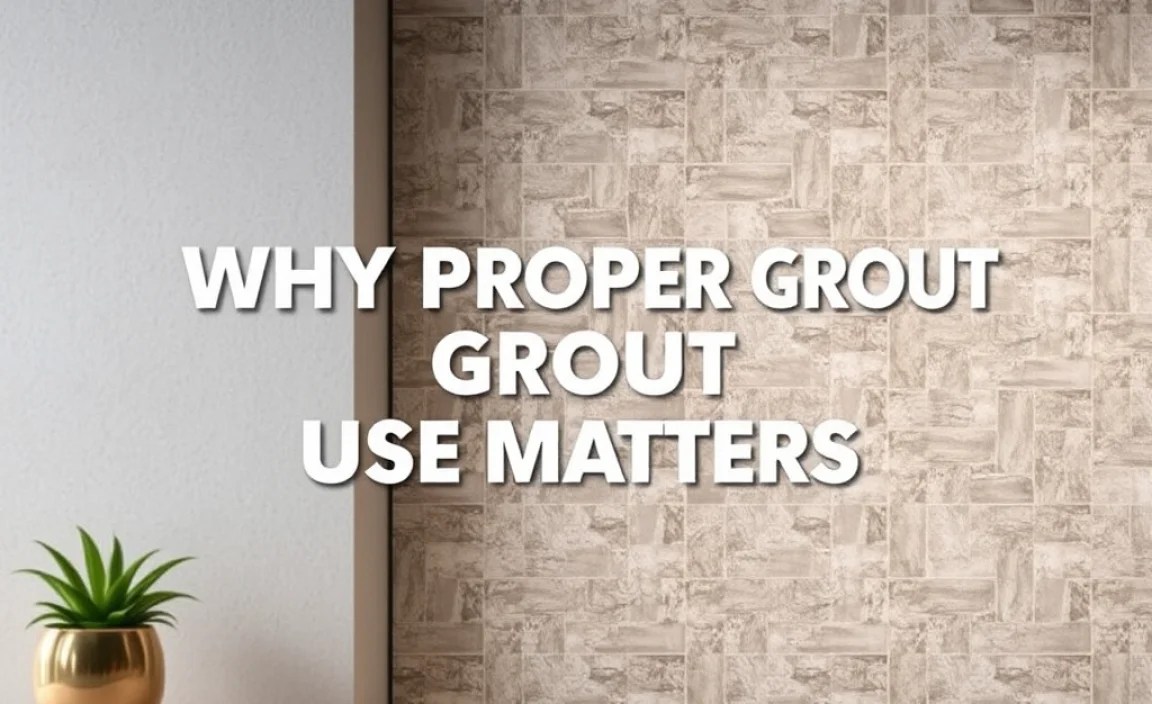Why Proper Grout Use Matters