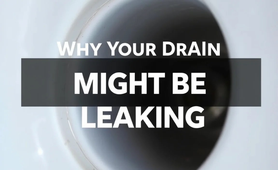 Why Your Drain Might Be Leaking