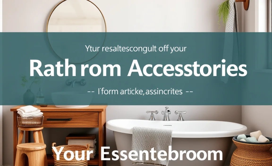 Your Essential Rustic Bathroom Accessories List