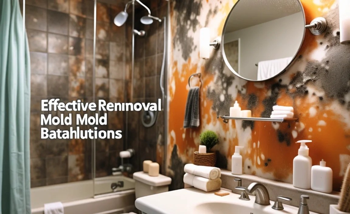 Effective Mold Removal In Bathroom: Tips & Solutions