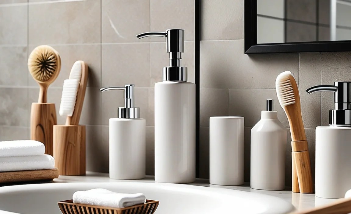 Essential Small Bathroom Accessories Bundle For Style & Function