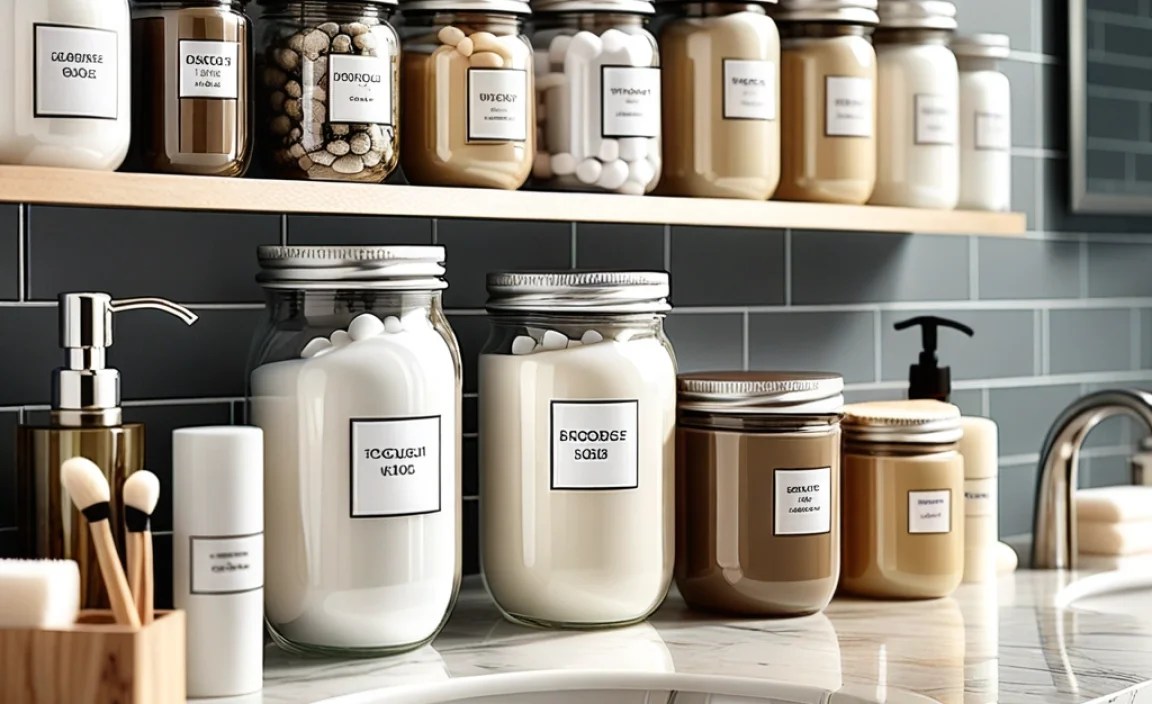Materials for DIY Bathroom Labels